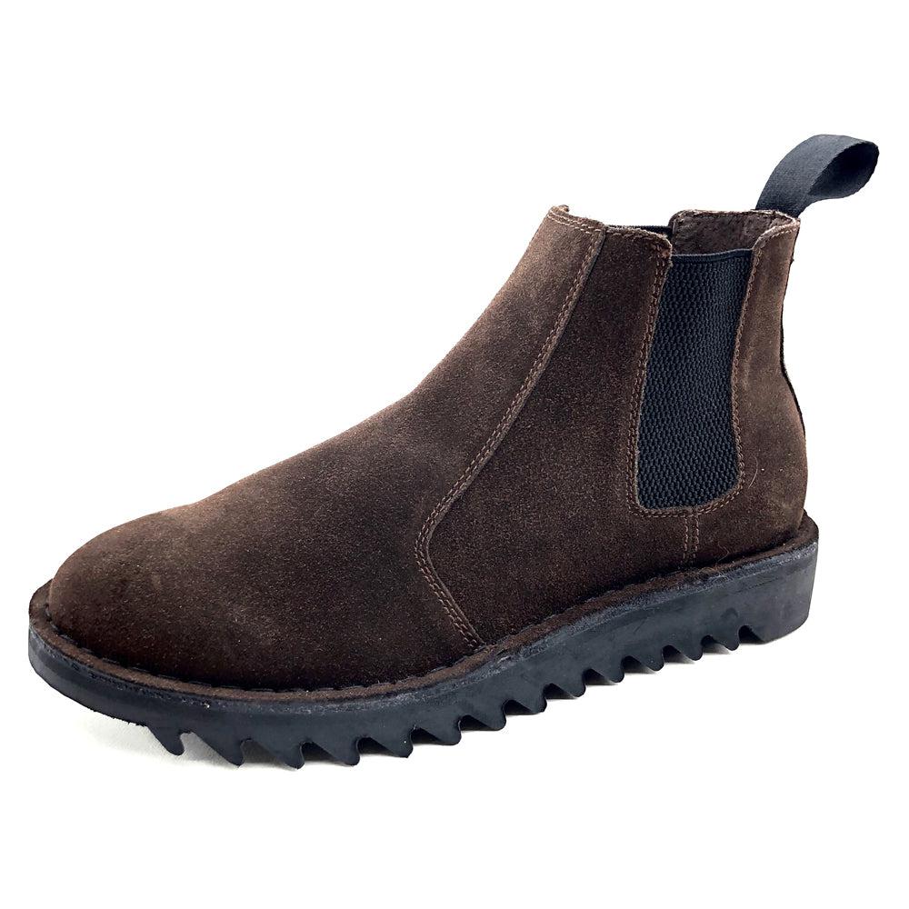 Genuine Rollers Ducatti Ripple Sole Brown Suede Pull On Boot