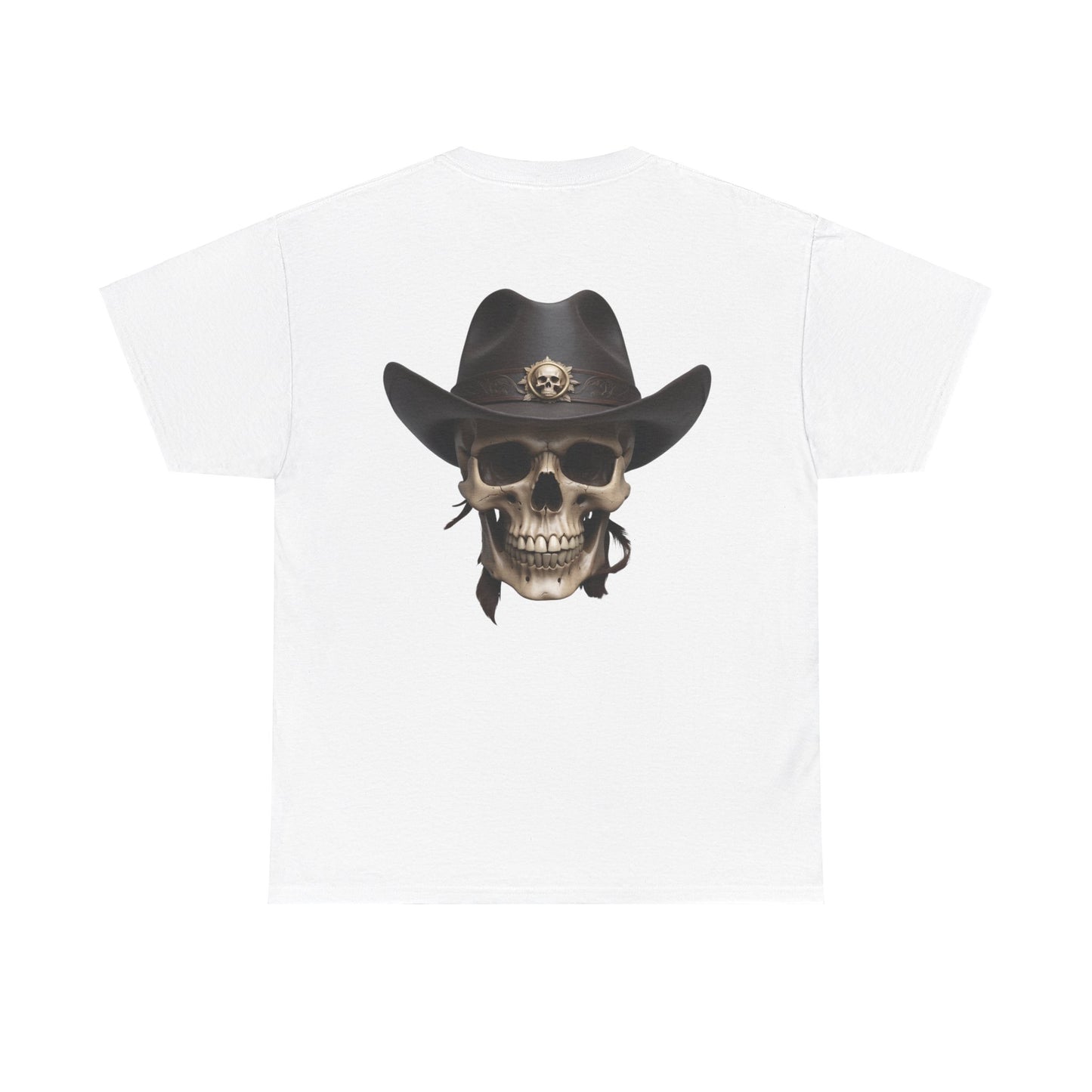 Unisex Heavy Cotton Tee Skull With Stetson