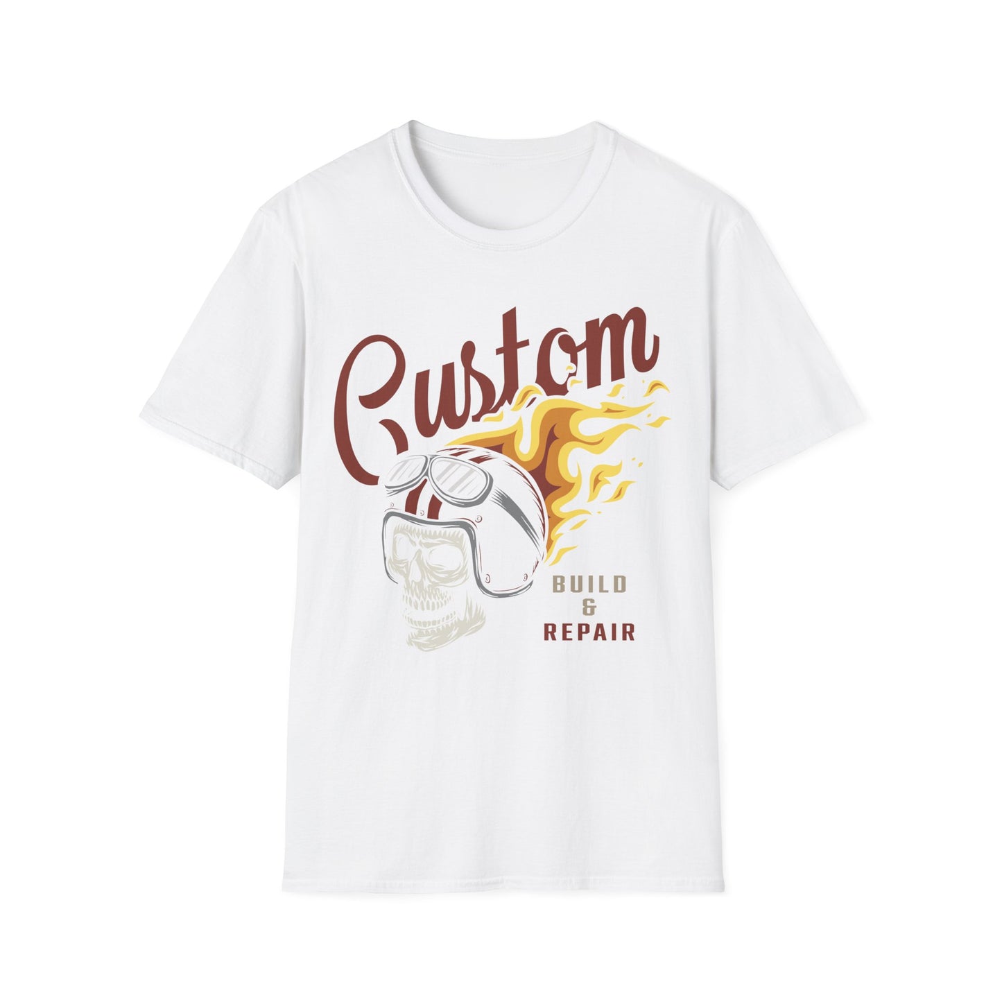 Biker T Shirt  Ring Spun Cotton Custom Build & Repair