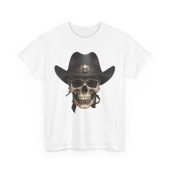 Biker T Shirt Skull With Stetson
