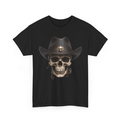 Biker T Shirt Skull With Stetson