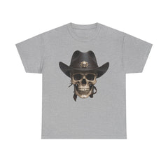 Biker T Shirt Skull With Stetson