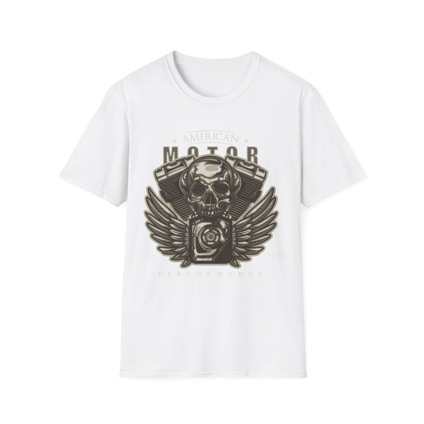 Biker T Shirt  Ring Spun Cotton American Motor Performance
