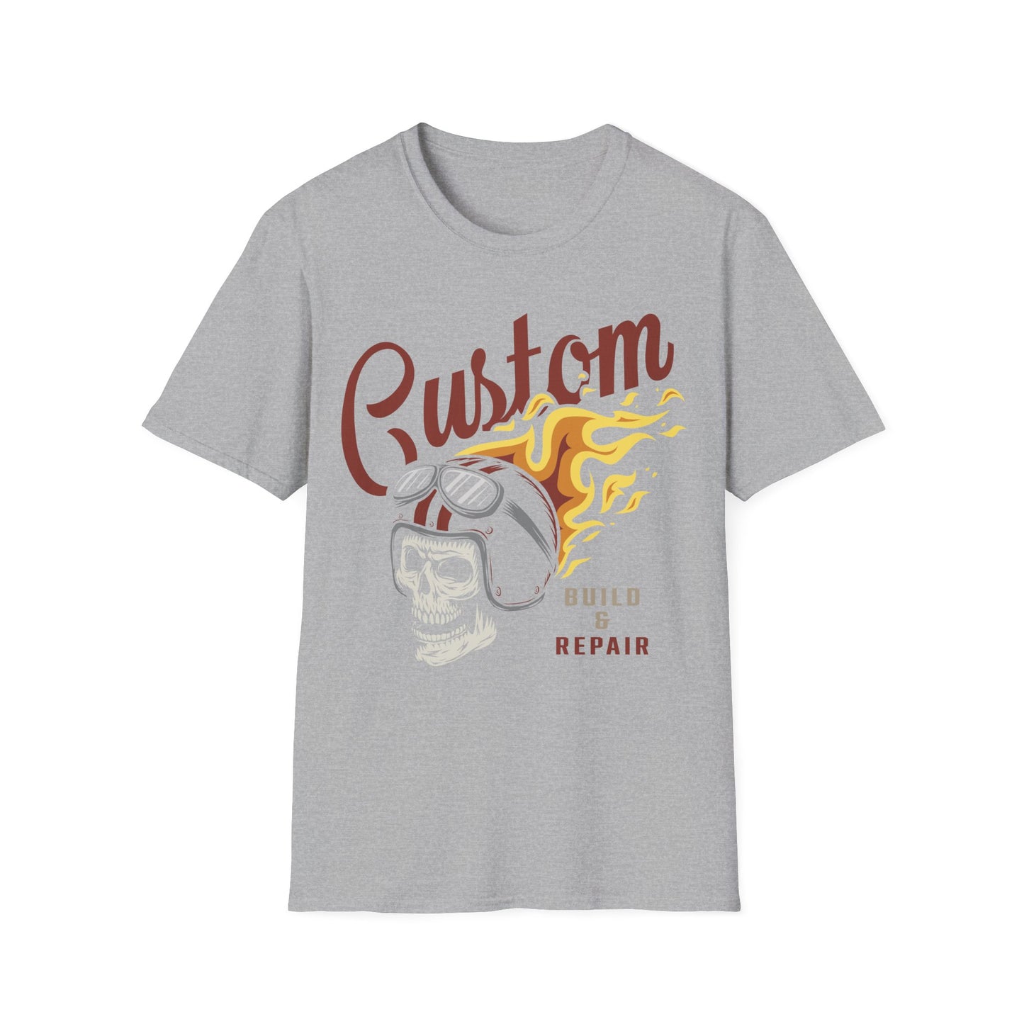 Biker T Shirt  Ring Spun Cotton Custom Build & Repair