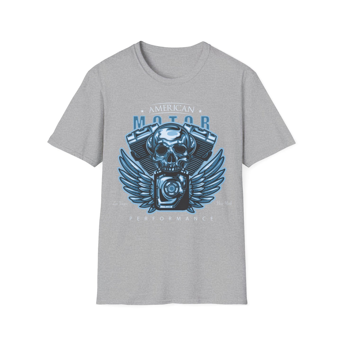 Biker T Shirt  Ring Spun Cotton American Motor