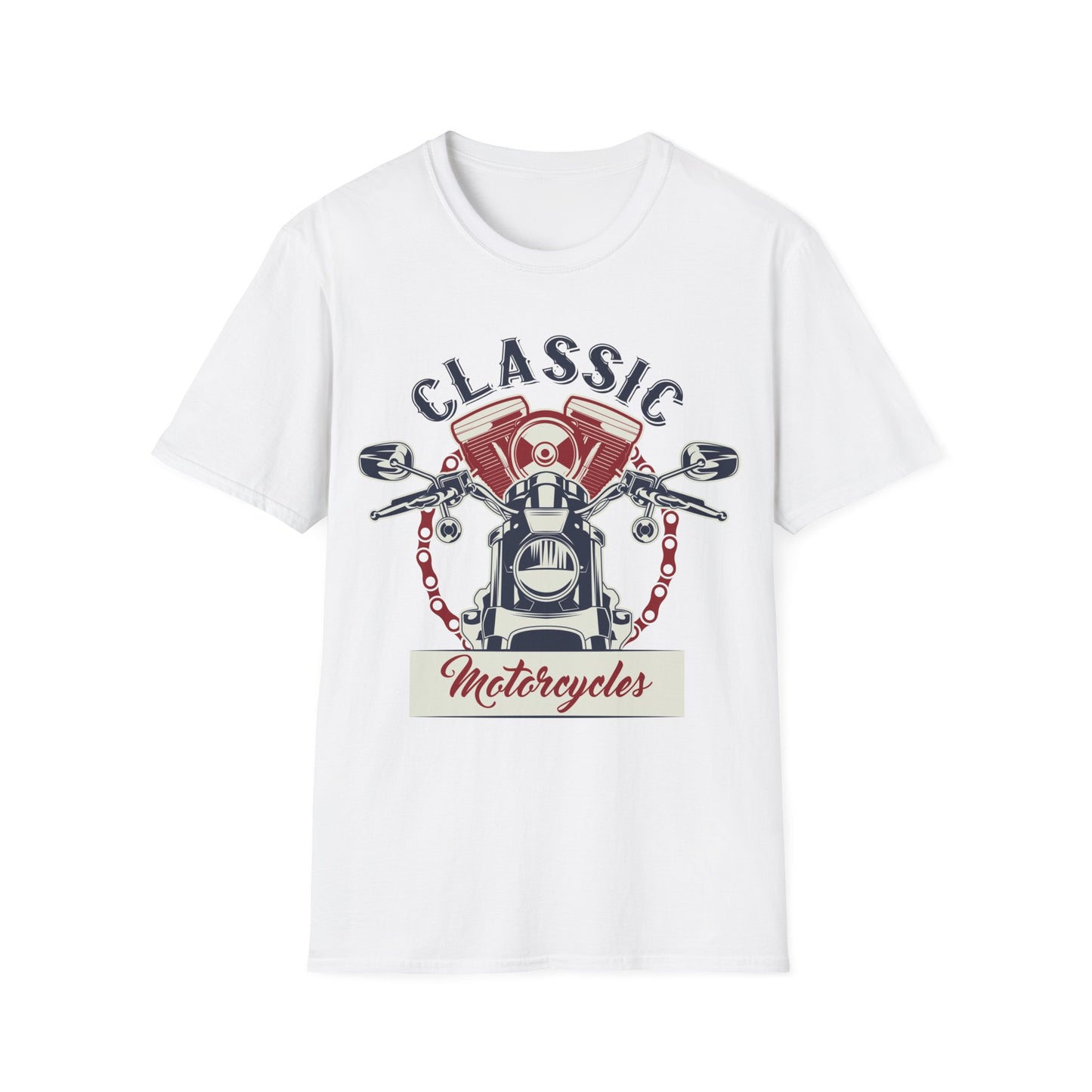 Biker T Shirt  Ring Spun Cotton Classic Motorcycles