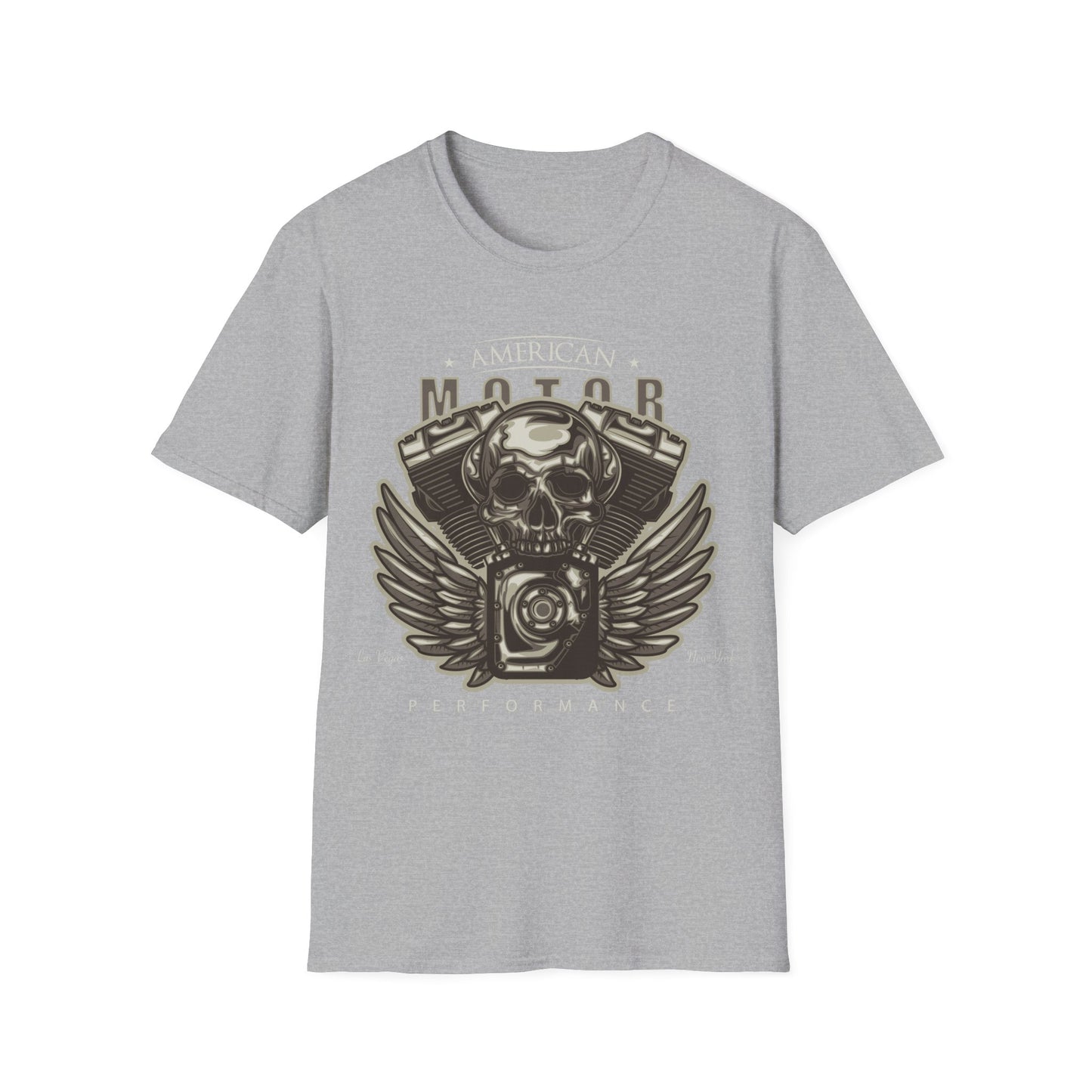 Biker T Shirt  Ring Spun Cotton American Motor Performance