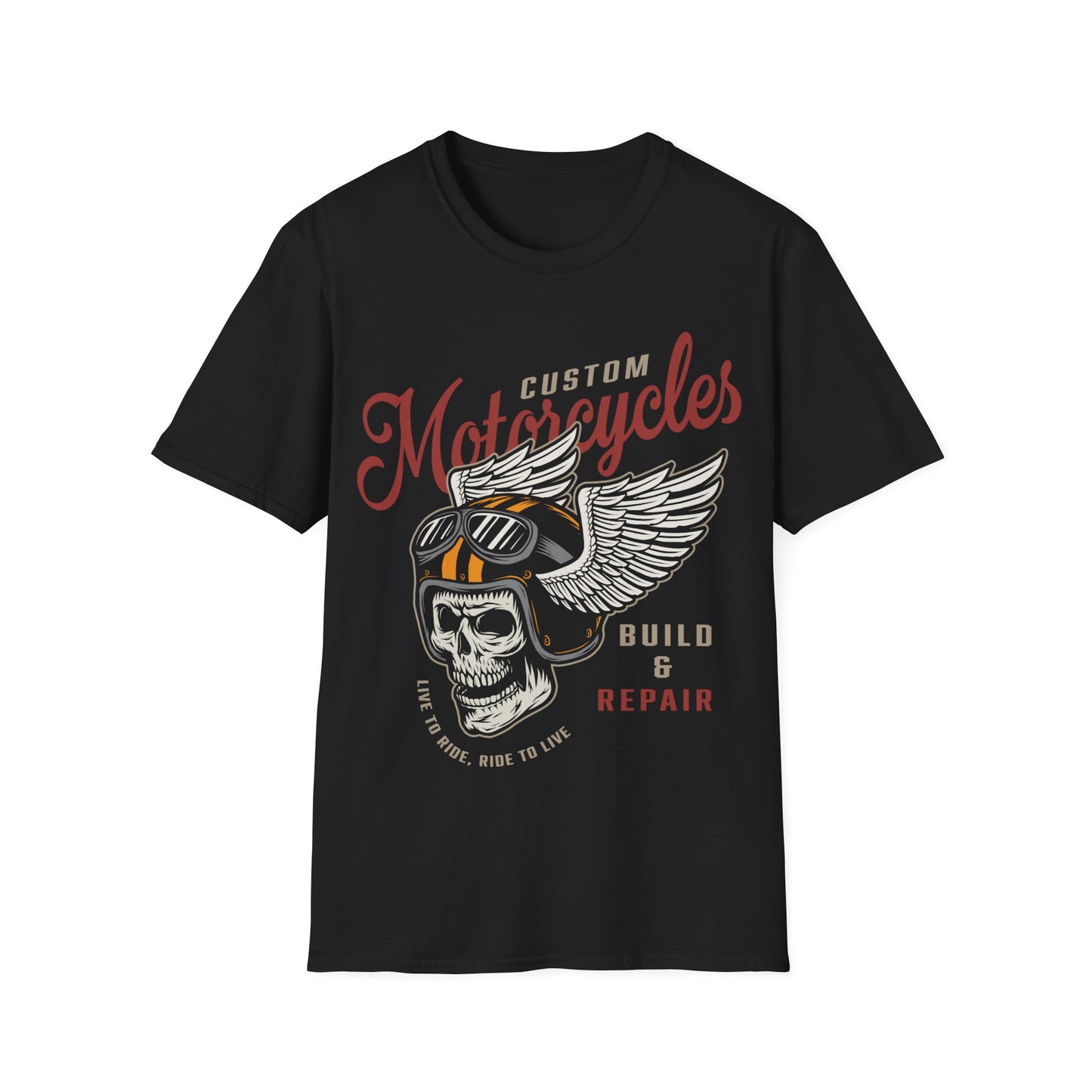 Custom Motorcycles Biker T-Shirt