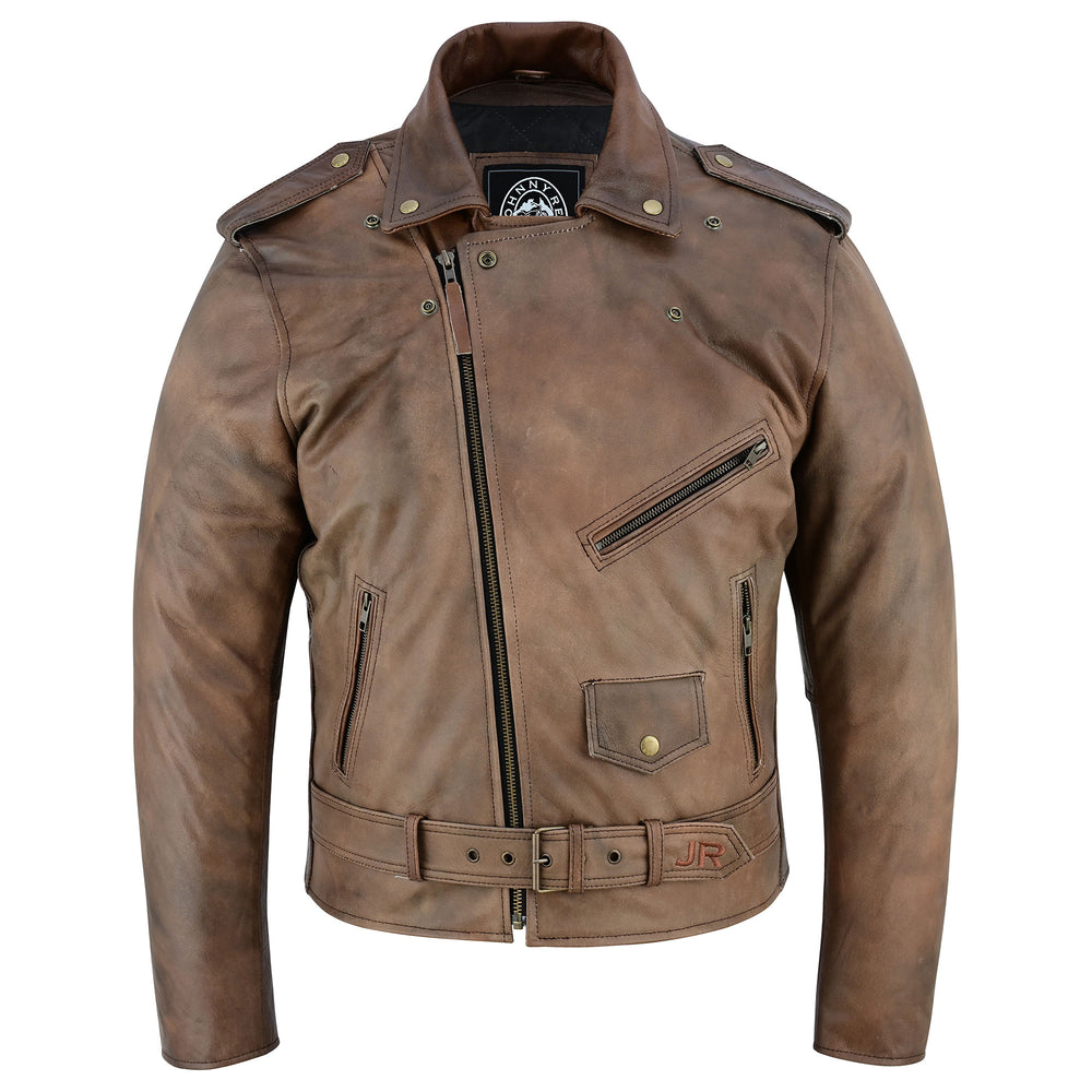 Brando Style Leather Motorcycle Jacket JRJ10039