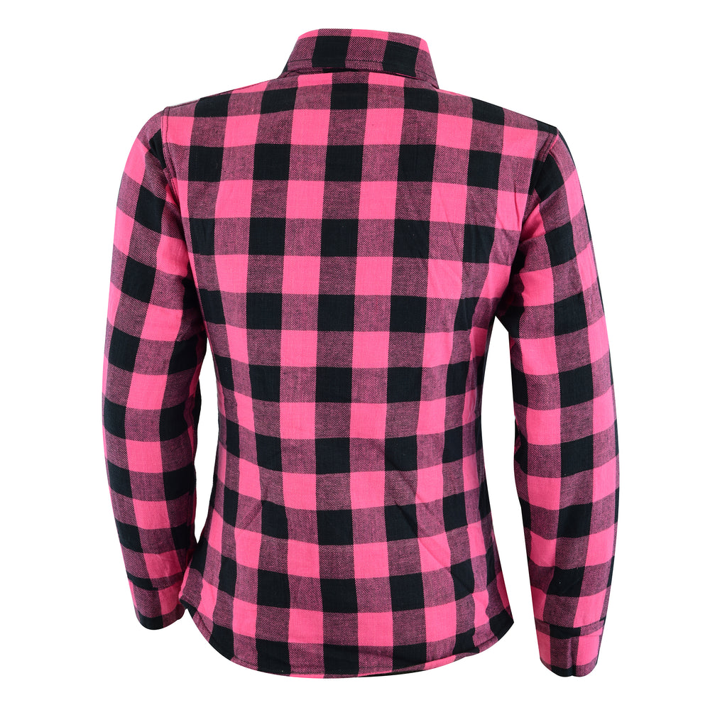 Womens Plaid Protective Shirt - Reinforced With Protective- Fibre-JRS10004