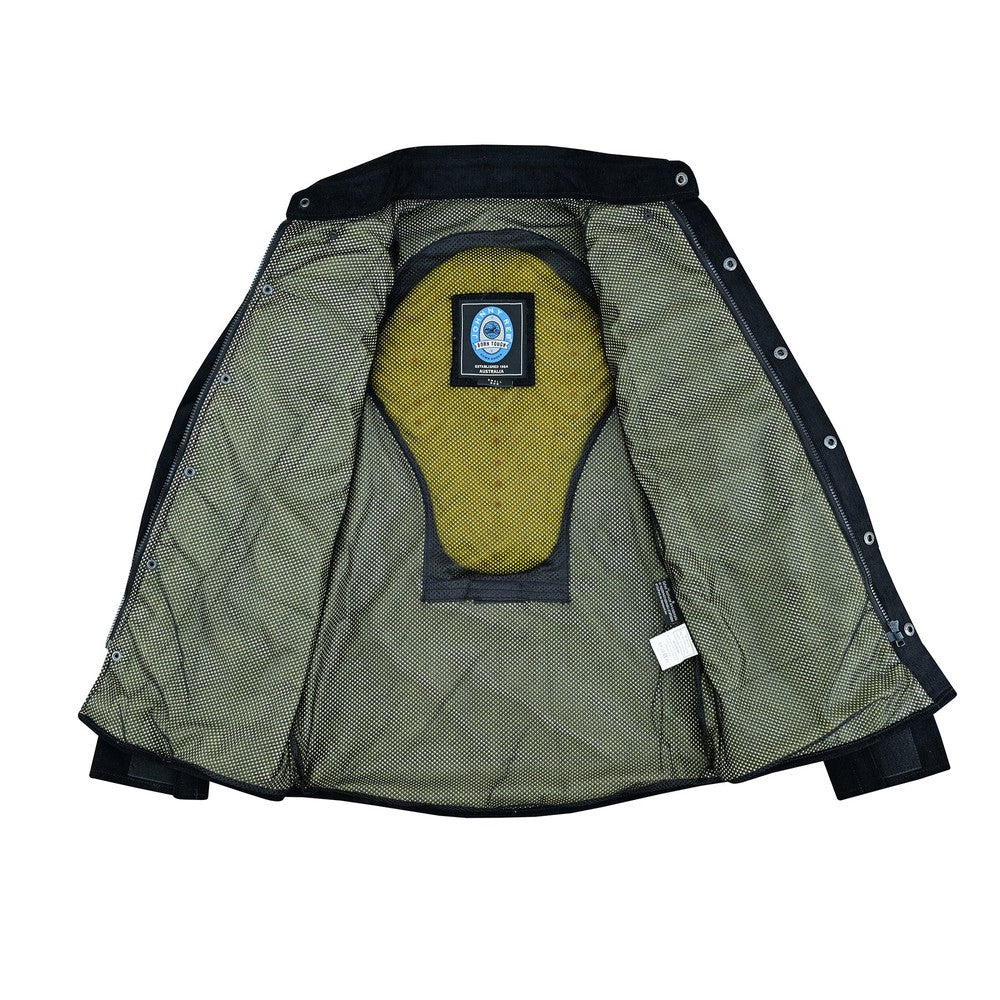 Men's Corduroy Protective Motorcycle Shirt With Kevlar And Protectors JRS10032