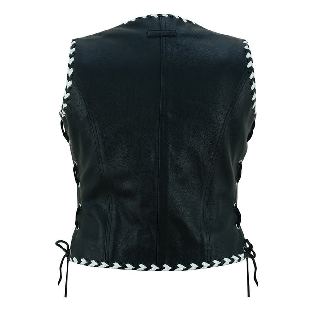 Women's Springbrook Leather Biker Vest