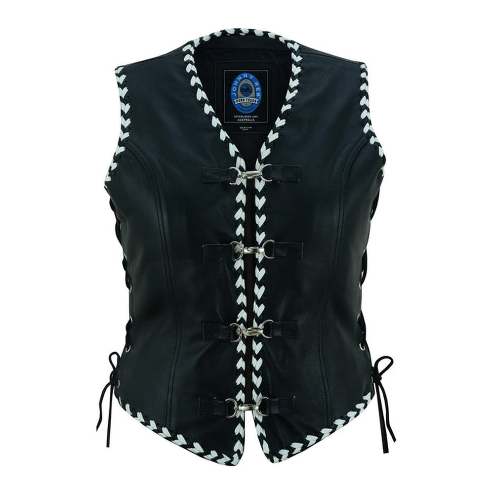 Women's Springbrook Leather Biker Vest