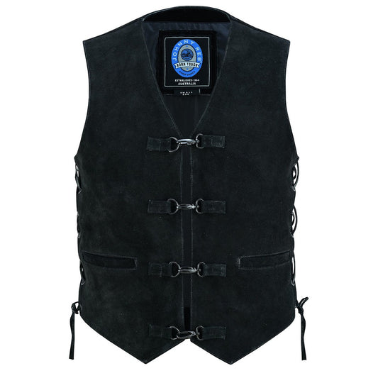 Men's Men's Longreach Suede Vest ck Leather Motorcycle Vest JRV10042