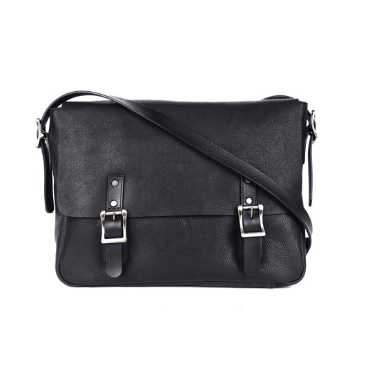 Unisex Leather Satchel with Camera Lock – RH-6036 Stanley