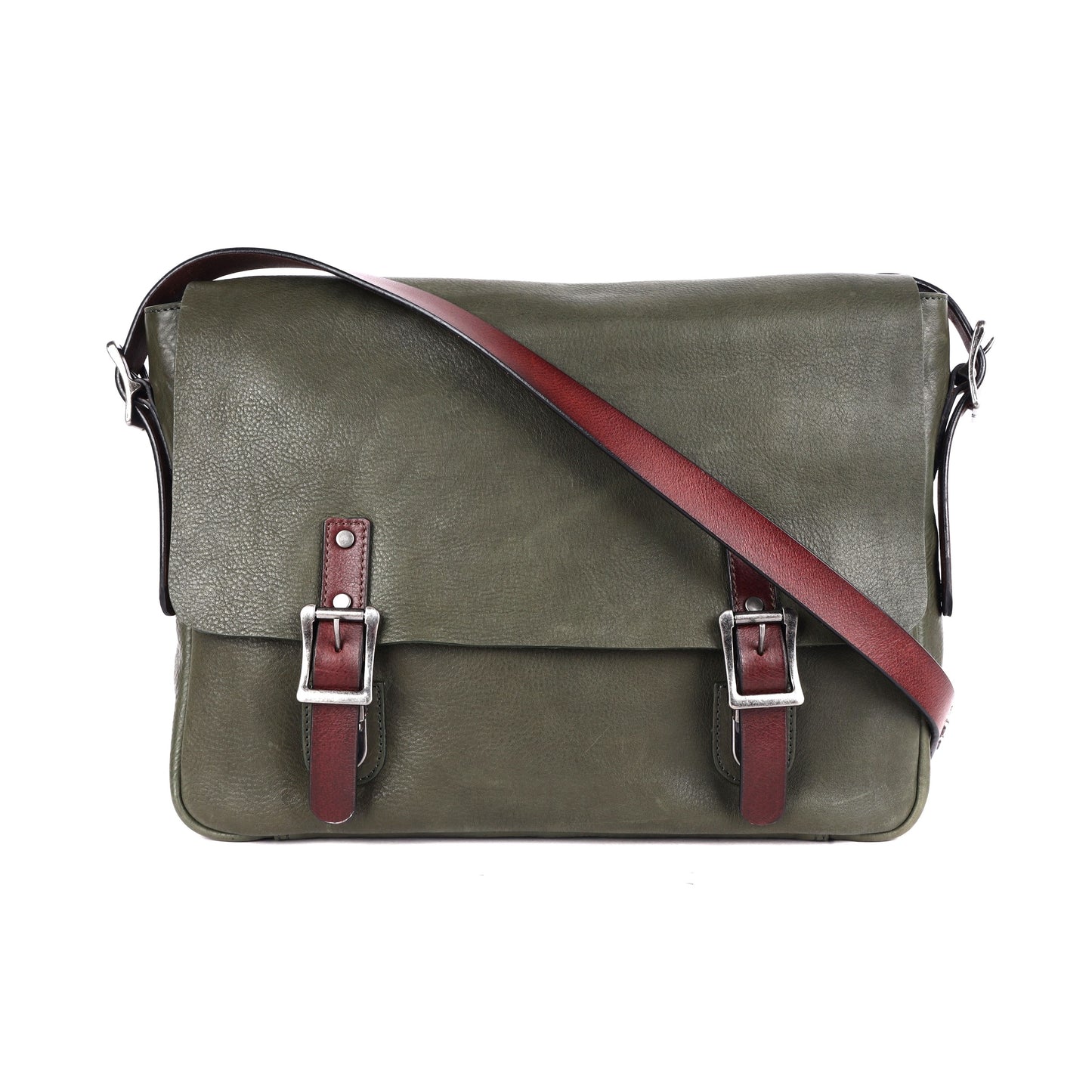Unisex Leather Satchel with Camera Lock – RH-6036 Stanley