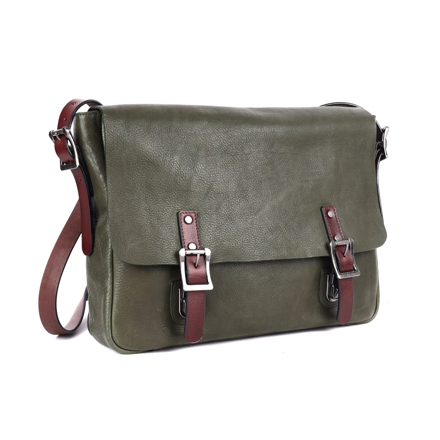 Unisex Leather Satchel with Camera Lock – RH-6036 Stanley