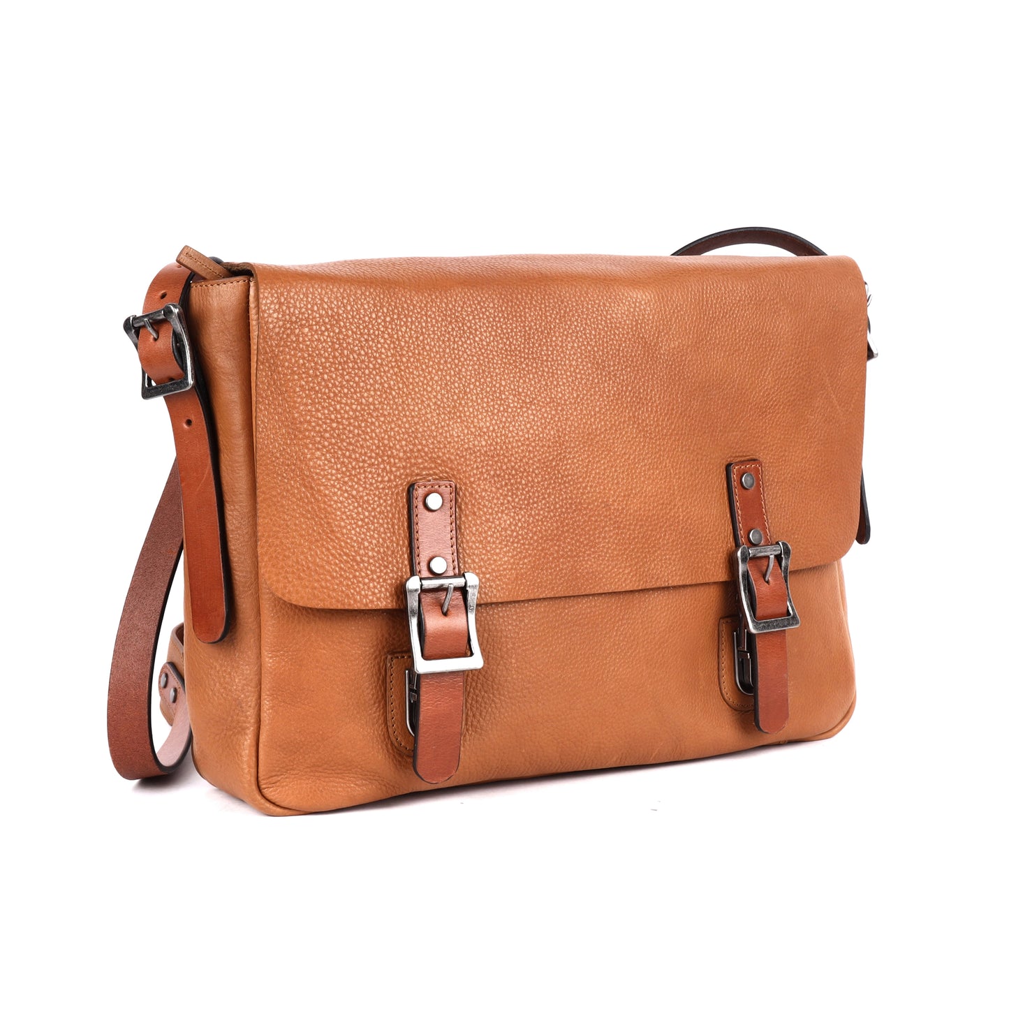 Unisex Leather Satchel with Camera Lock – RH-6036 Stanley