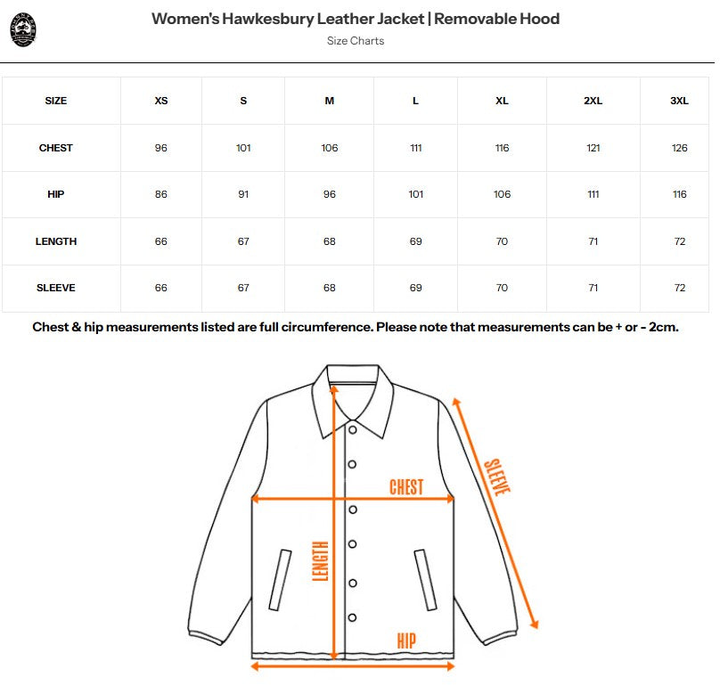 Hawkebury Leather Jacket W/hood - Womens JRJ10024