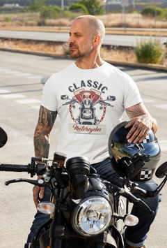 Biker T Shirt  Ring Spun Cotton Classic Motorcycles