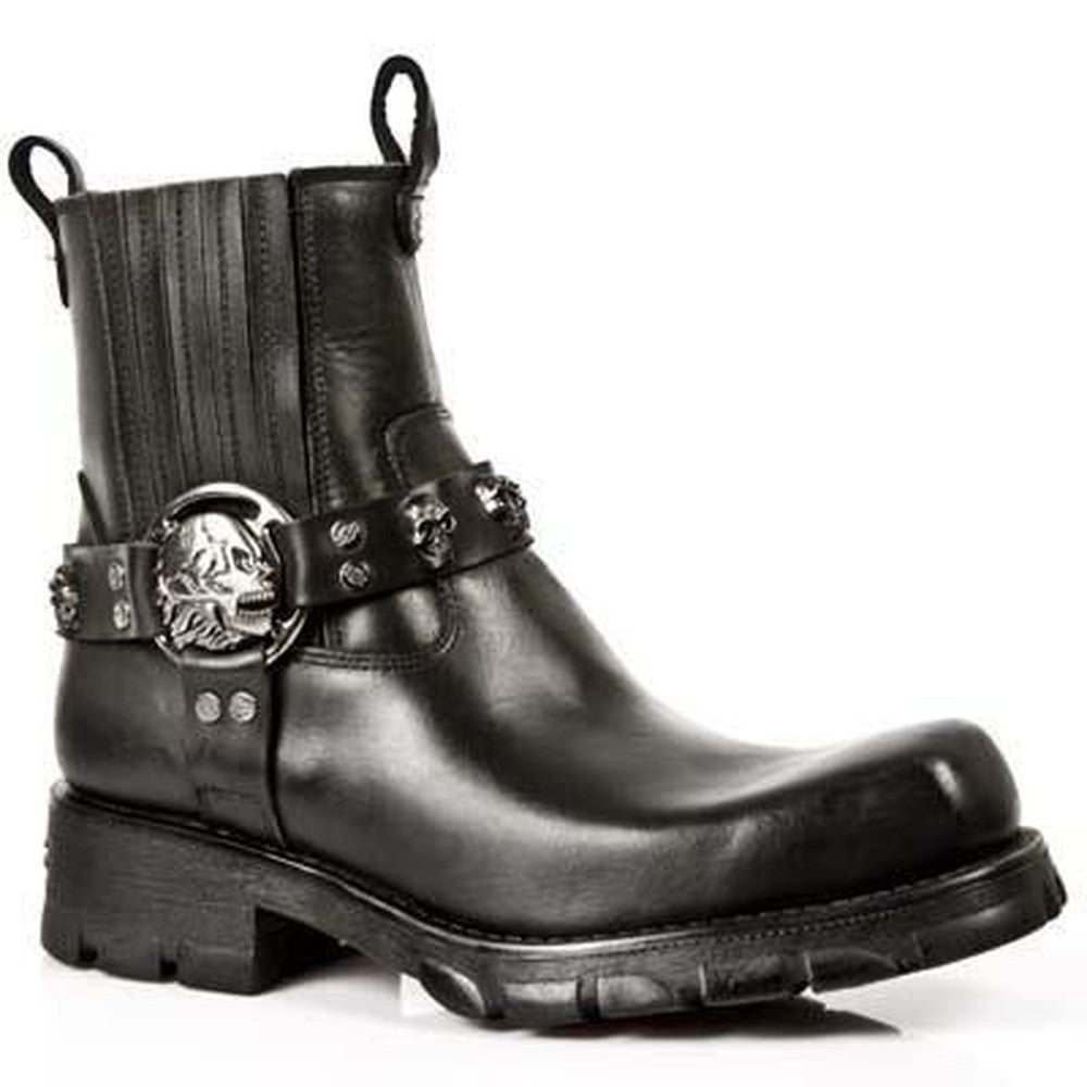 New Rock Skull Harness Boot Made In Spain Intergral Stitching-M-7621