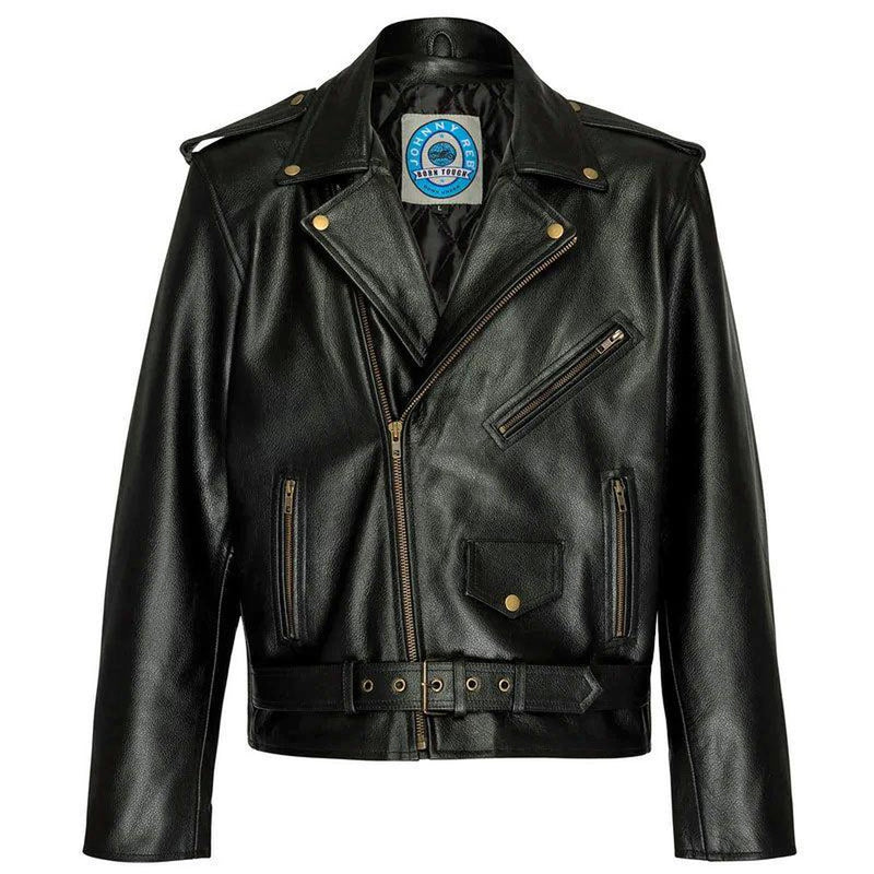Brando Style Leather Motorcycle Jacket JRJ10008-mens leather jackets-Wicked Gear