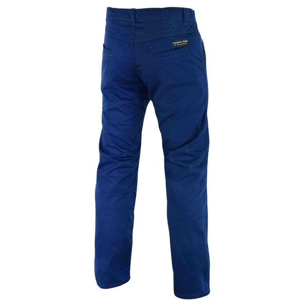 Mens Protective Indigo Blue Cotton Pants With Removable Armour JRK10023-mens protective motorcycle jeans-Wicked Gear
