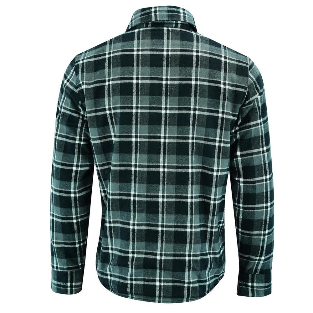 Men's Waratah Protective Shirt Protective- Lined-Dark Green JRS10014