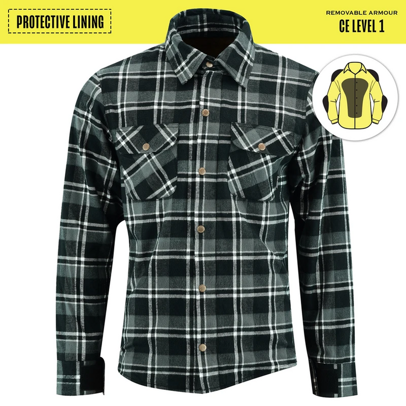 Men's Waratah Protective Shirt Protective- Lined-Dark Green