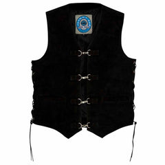 Johnny Reb Longreach Leather Motorcycle Vest