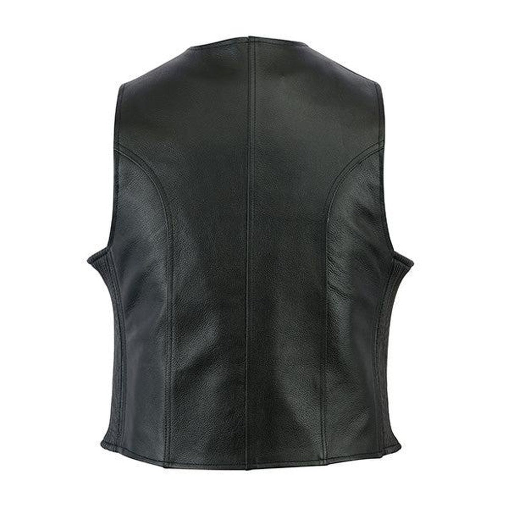 Johhny Reb Womens "Ovens" Leather Vest JRV10006-Womens leather biker Vests-Wicked Gear