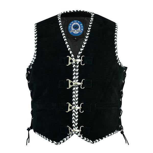 Johnny Reb "Springbrook" Suede Leather Vest Wicked Gear