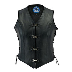 Johhny Reb Womens Saphire Leather Vest