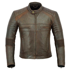 Johnny Reb 'Botany' Vintage Leather Jacket-Brown JRJ10014