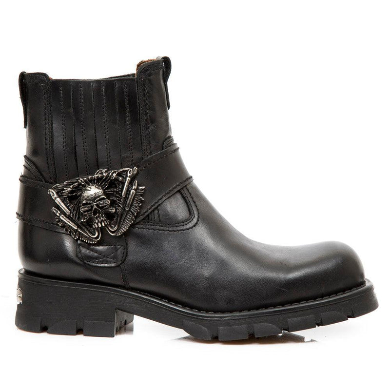 New Rock Motorcycle Collection Motorcycle Boots-M.7633-S1-Mens Boots-Wicked Gear