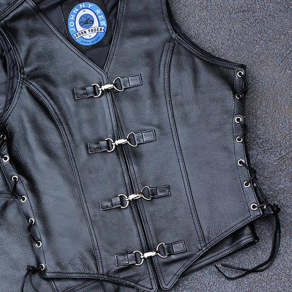 Johhny Reb Womens Saphire Leather Vest JRV10014